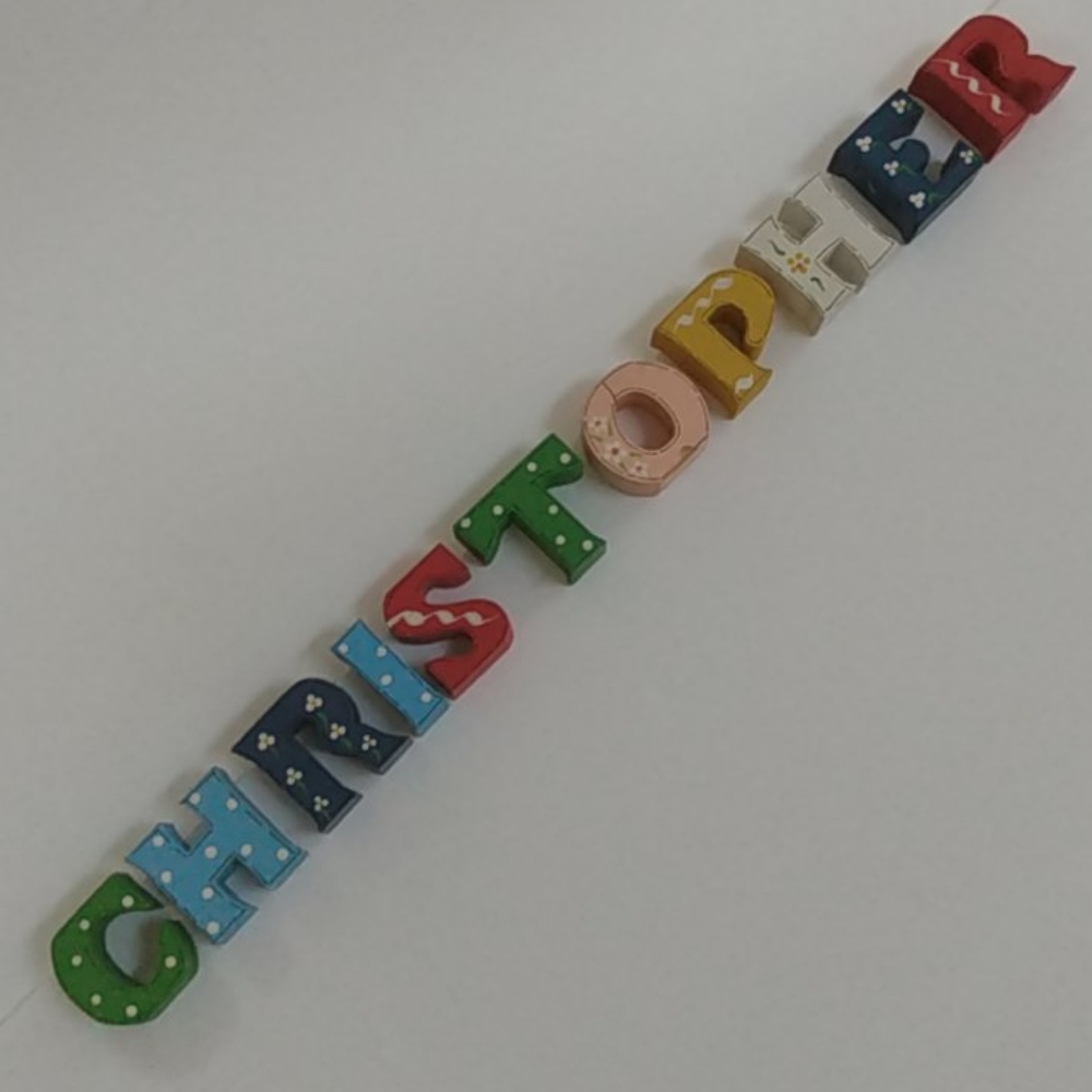 Christopher Name Wood Letters decor nursery
